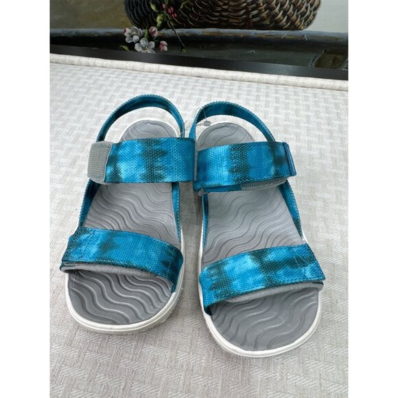 Keen Kids Water Sandals Size 13 Blue/Gray Adjustable Straps - Picture 3 of 7